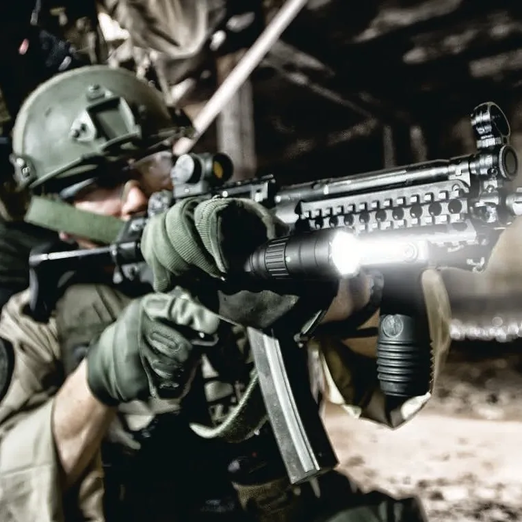Pelican 7060 tactical handheld light in operational use