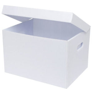 Small White Corflute Box